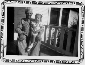 My Great-grandad Henslee and Mom, circa 1941